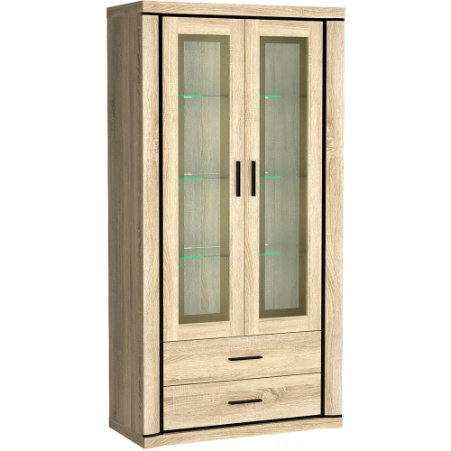 2-türige Vitrine mit Schubladen Dallas D-17