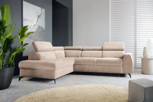 Ecksofa Stille [PUSZMAN] mit Schlaffunktion und Bettkasten