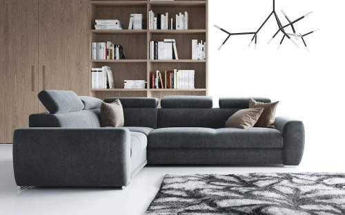 Ecksofa Moon [PUSZMAN] mit Schlaffunktion und Bettkasten