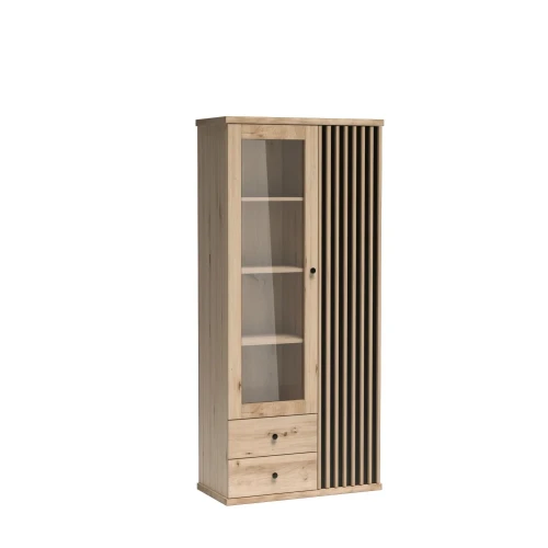 Vitrine mit Glasfront und Lamellen Cali C-2 [Jarstol]