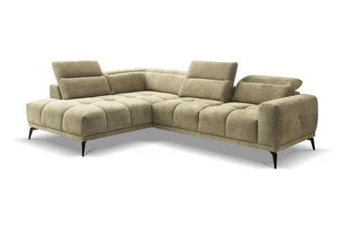 Ecksofa Elche [Benix] mit verstellbaren Kopfstützen