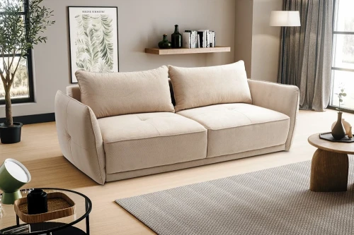 Schlafsofa Leto [Benix] 3-Sitzer mit Bettfunktion und Bettkasten – Modernes Polstersofa